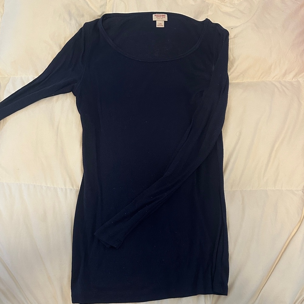 Mossimo Supply Co. Dark Blue Long Sleeve Top